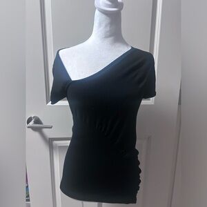 Woman’s small black of the shoulder top